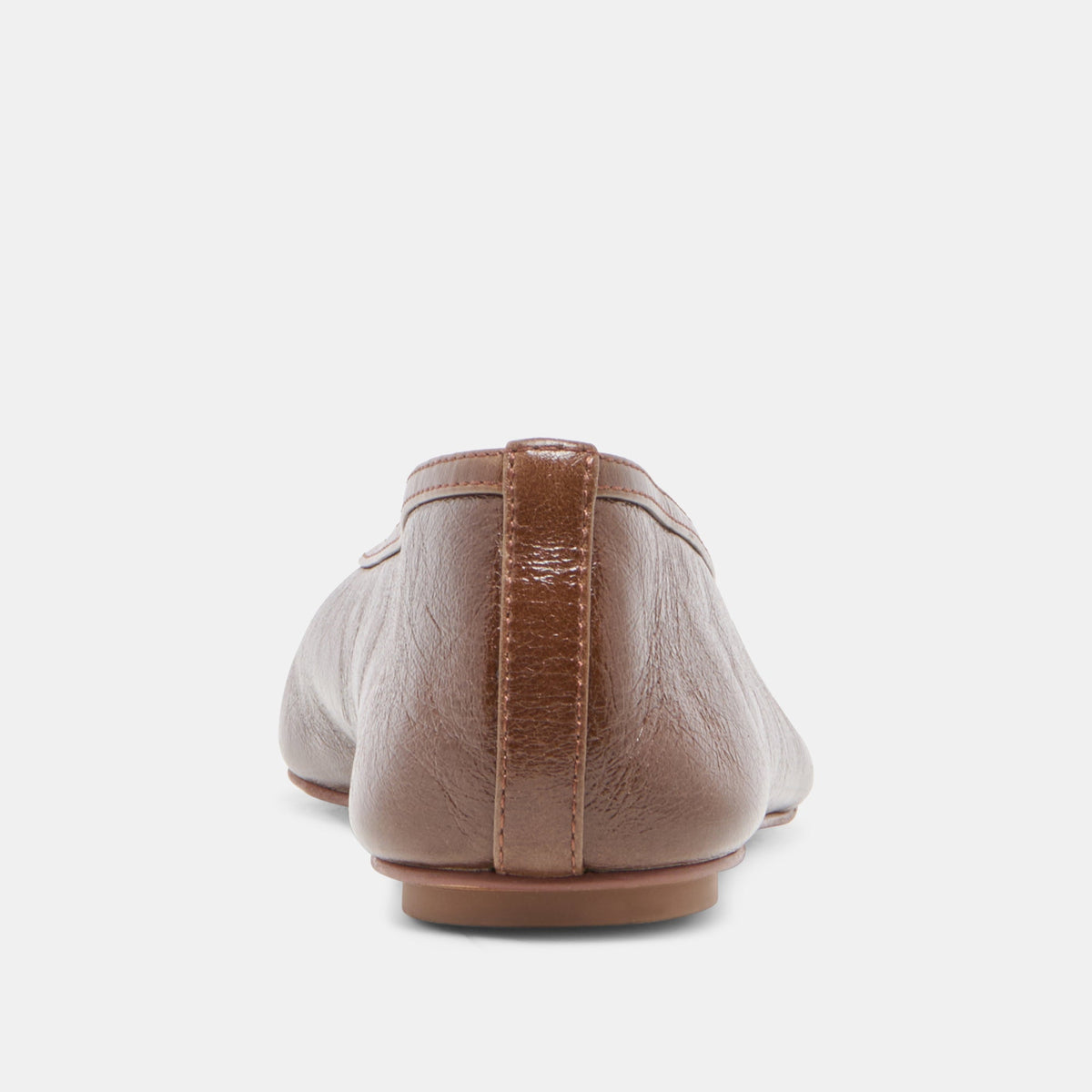 CARET Russet Leather Pointed-Toe Ballet Flats | Dolce Vita Essential