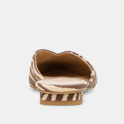 Elm Beige Zebra Raffia Flats | Dolce Vita Essential