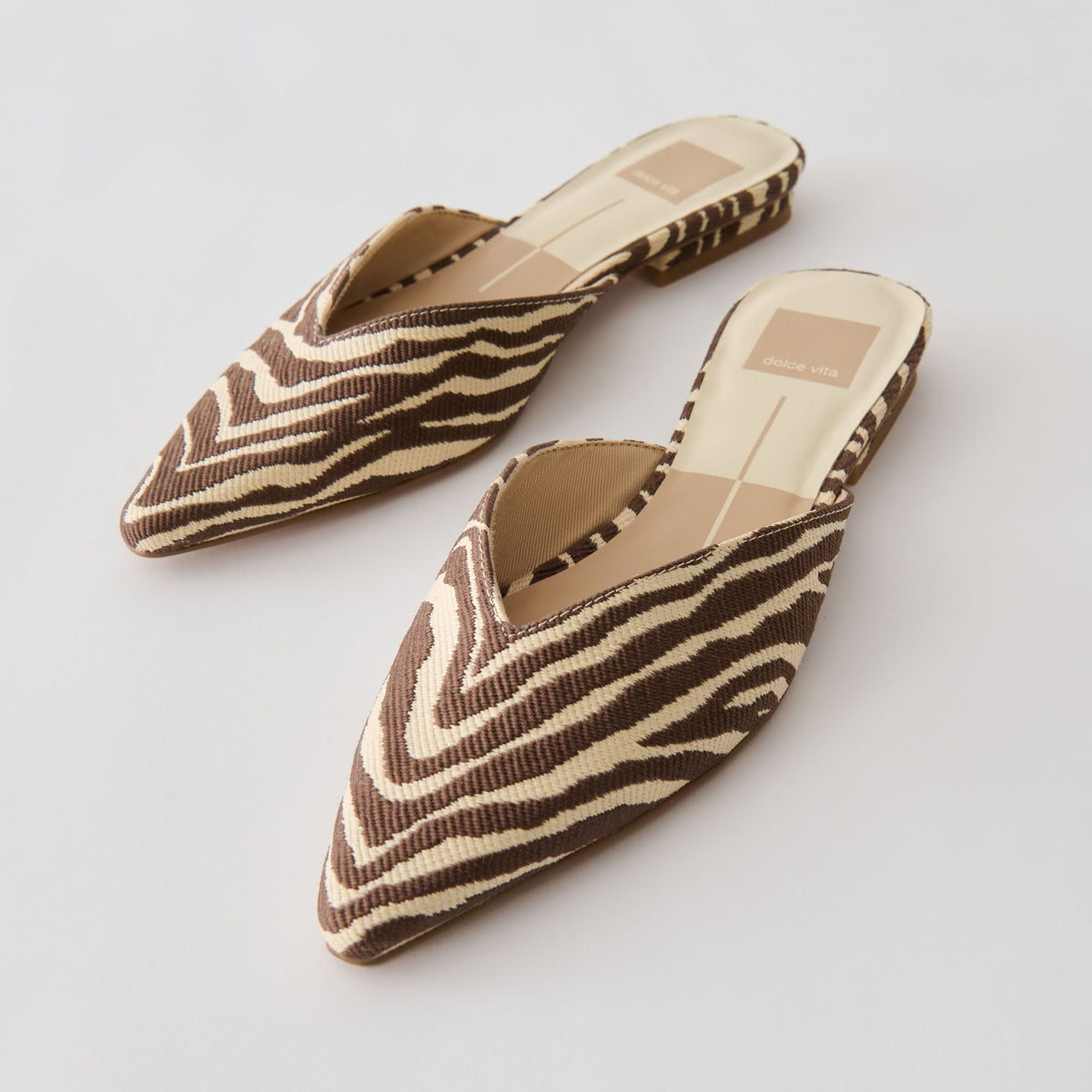 Elm Beige Zebra Raffia Flats | Dolce Vita Essential