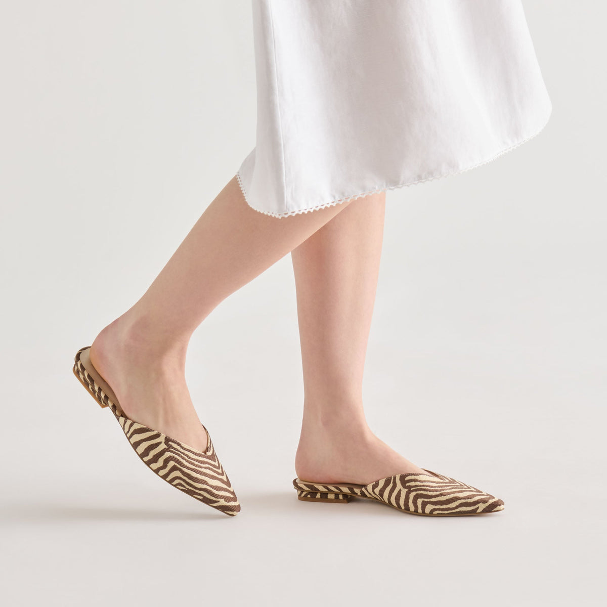 Elm Beige Zebra Raffia Flats | Dolce Vita Essential