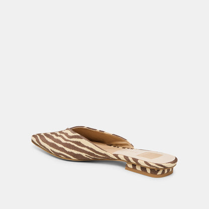 Elm Beige Zebra Raffia Flats | Dolce Vita Essential