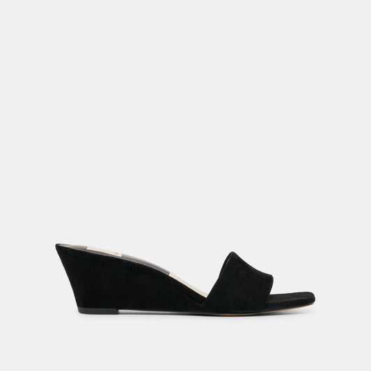 Qaily Onyx Suede Wedges | Dolce Vita Featured
