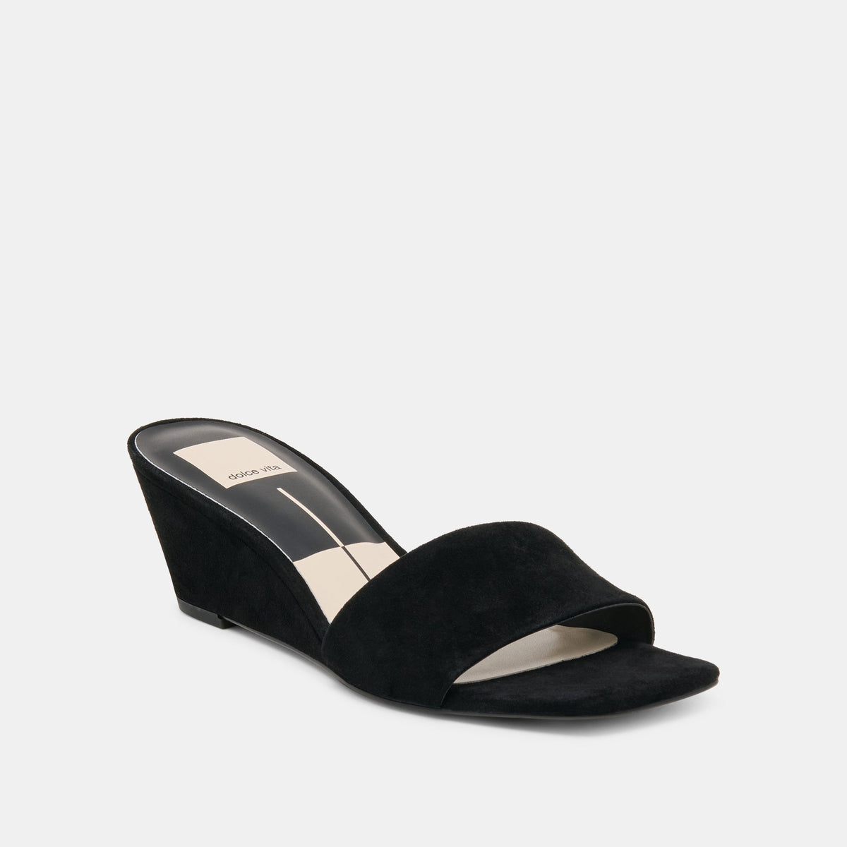Qaily Onyx Suede Wedges | Dolce Vita Featured
