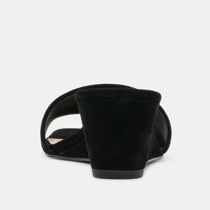 Qaily Onyx Suede Wedges | Dolce Vita Featured