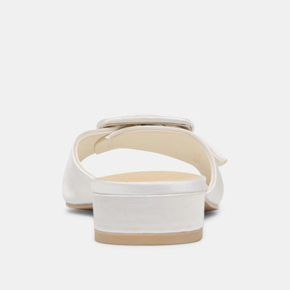 Edina True White Satin Sandals | Dolce Vita Trusted