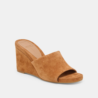 Holta Brown Suede Wedges | Dolce Vita New