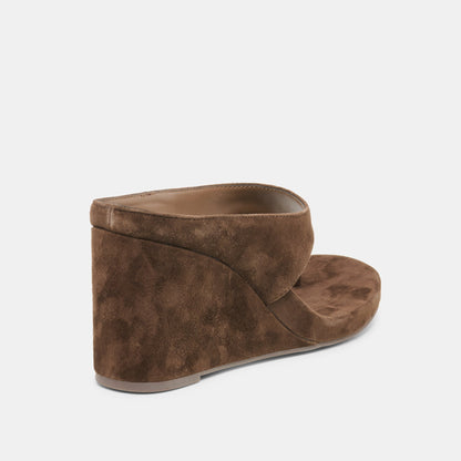 Hinna Dk Brown Suede Wedges | Dolce Vita Sale