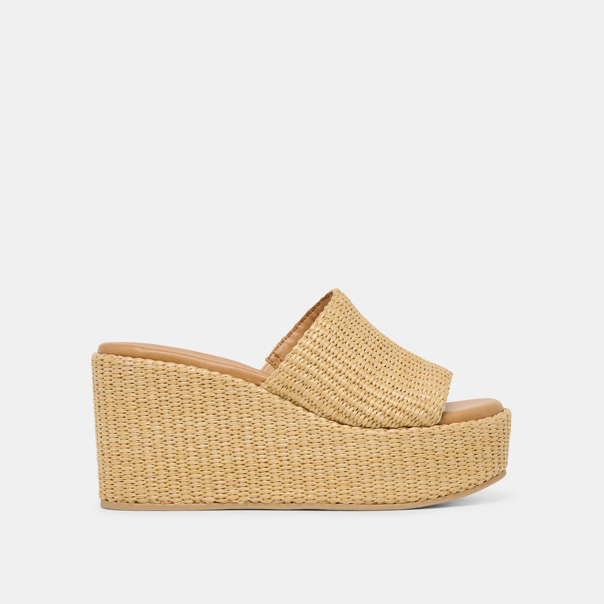 Joclyn Wide Lt Natural Raffia Wedges | Dolce Vita Sale
