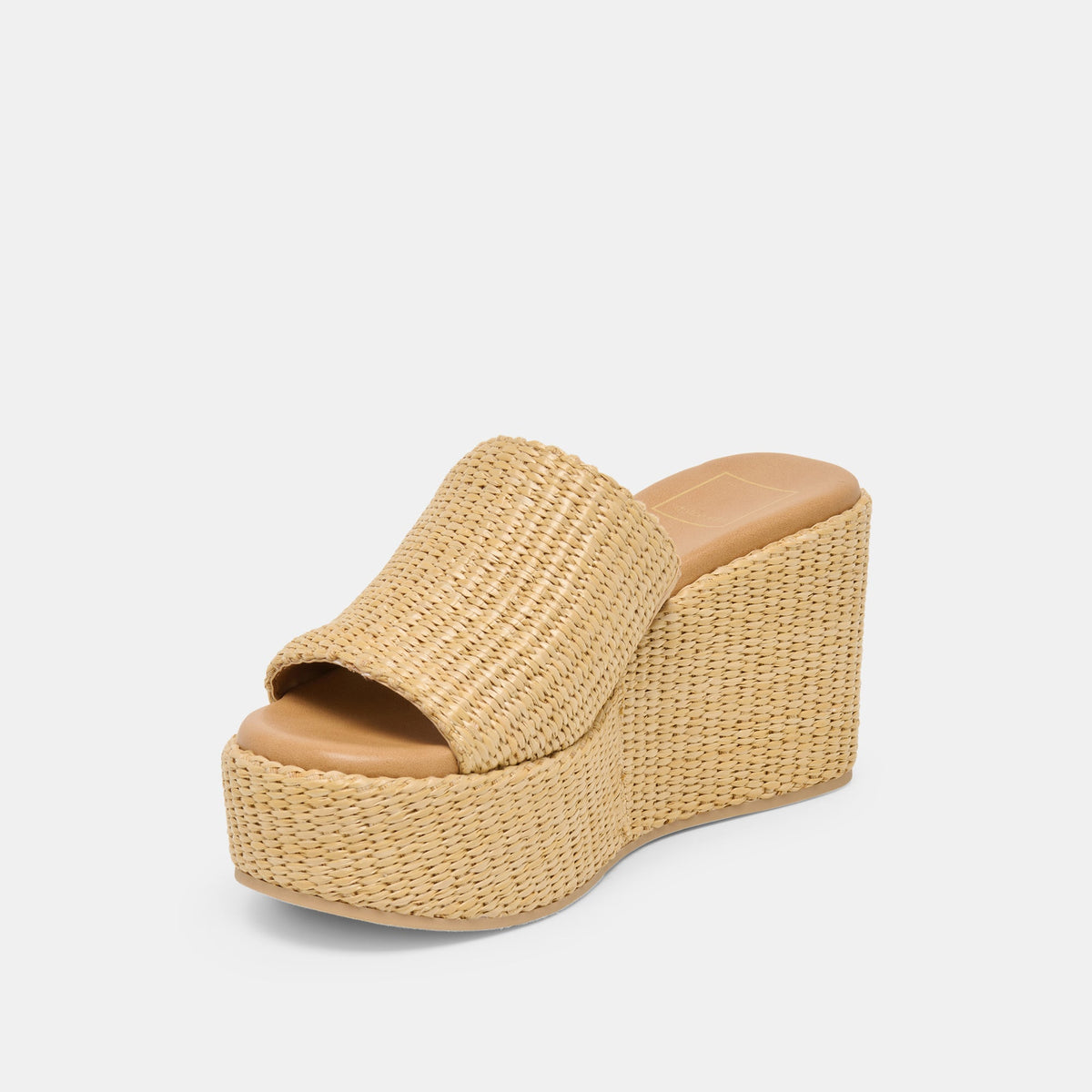 Joclyn Wide Lt Natural Raffia Wedges | Dolce Vita Sale