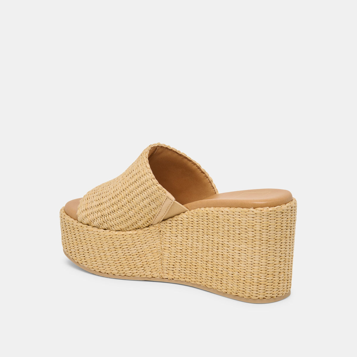 Joclyn Wide Lt Natural Raffia Wedges | Dolce Vita Sale