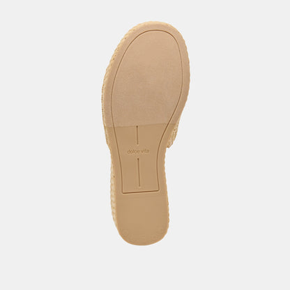 Joclyn Wide Lt Natural Raffia Wedges | Dolce Vita Sale
