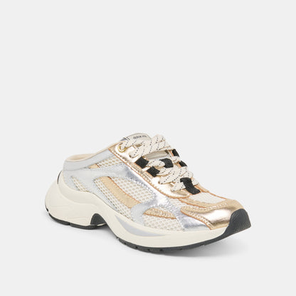SWAYZY Metallic Multi Leather Platform Slip-on Sneakers | Dolce Vita Best Price