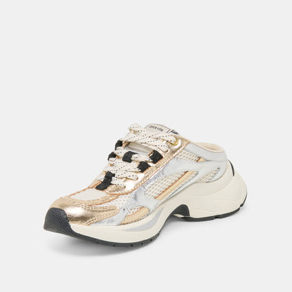 SWAYZY Metallic Multi Leather Platform Slip-on Sneakers | Dolce Vita Best Price
