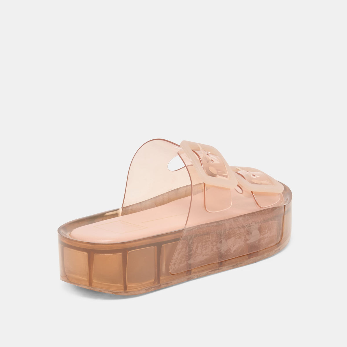 JULIO X Mocha Vinyl Jelly Platform Sandals | Dolce Vita Classic