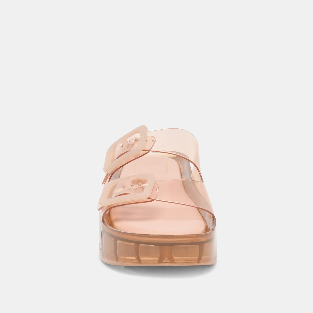 JULIO X Mocha Vinyl Jelly Platform Sandals | Dolce Vita Classic
