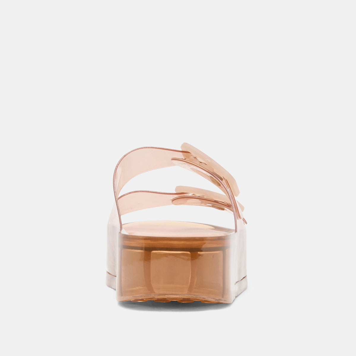 JULIO X Mocha Vinyl Jelly Platform Sandals | Dolce Vita Classic