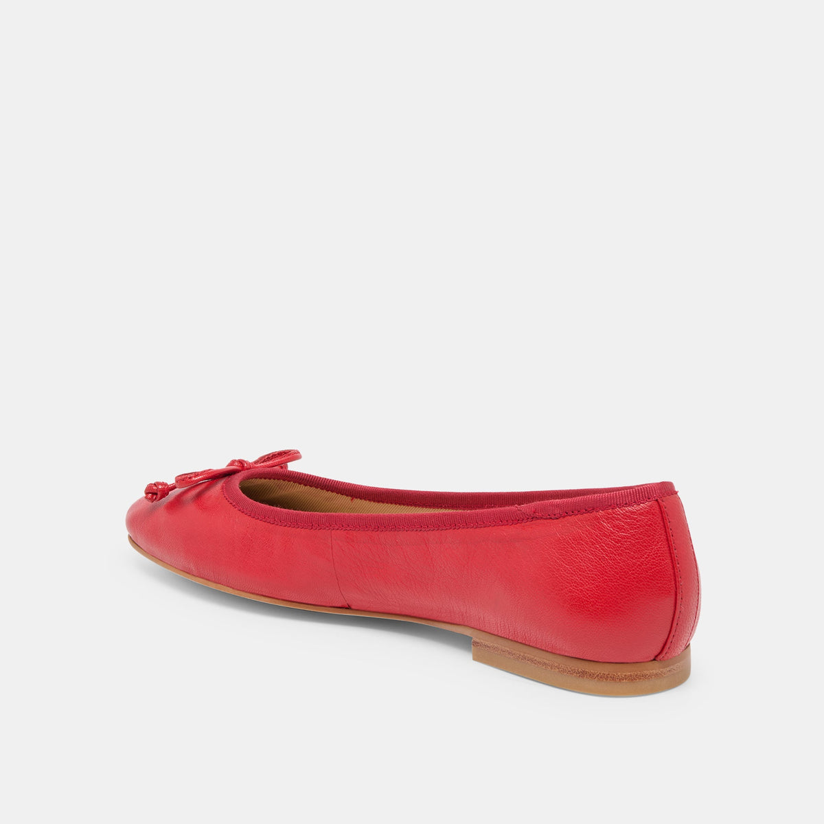 Ritla Wide Cherry Leather Ballet Flats | Dolce Vita Special Offer