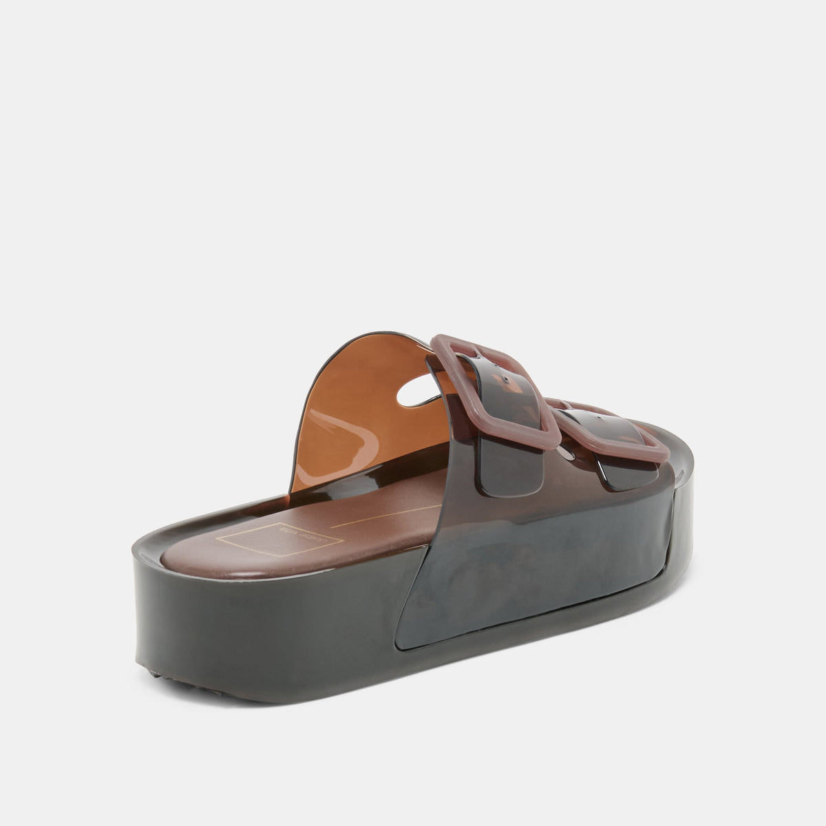 JULIO X Chocolate Vinyl Jelly Platform Sandals | Dolce Vita Hot Sale