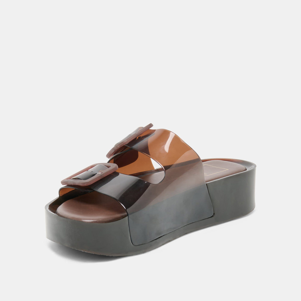 JULIO X Chocolate Vinyl Jelly Platform Sandals | Dolce Vita Hot Sale