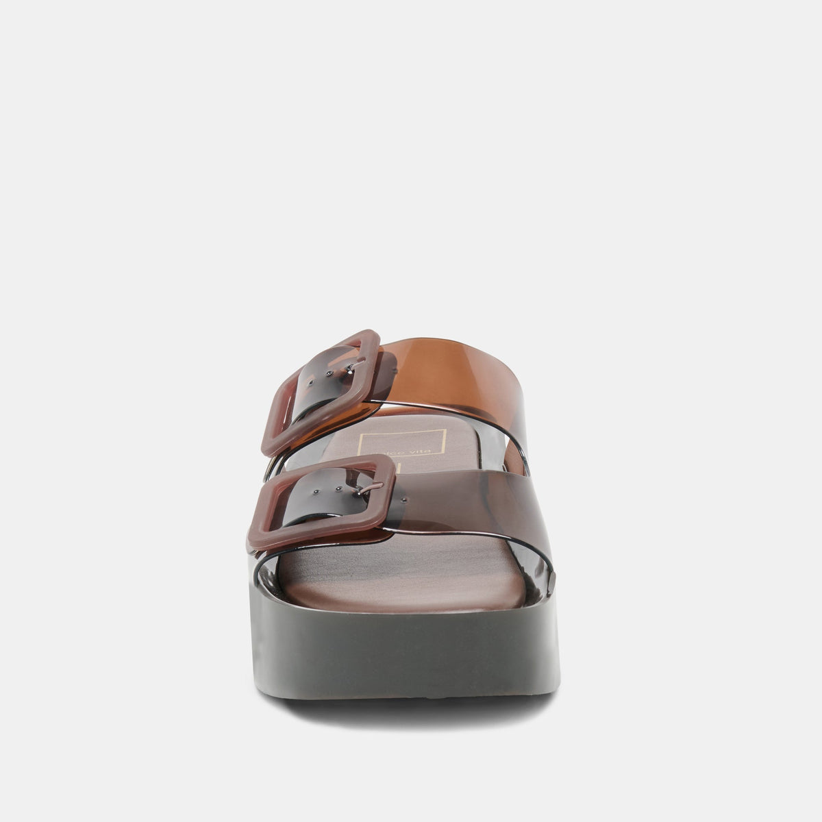 JULIO X Chocolate Vinyl Jelly Platform Sandals | Dolce Vita Hot Sale
