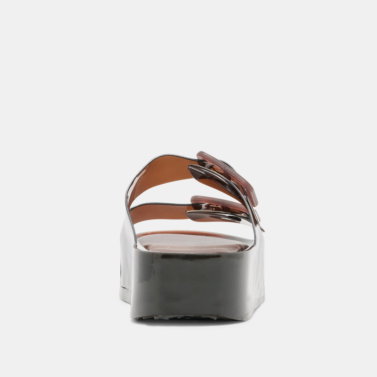 JULIO X Chocolate Vinyl Jelly Platform Sandals | Dolce Vita Hot Sale