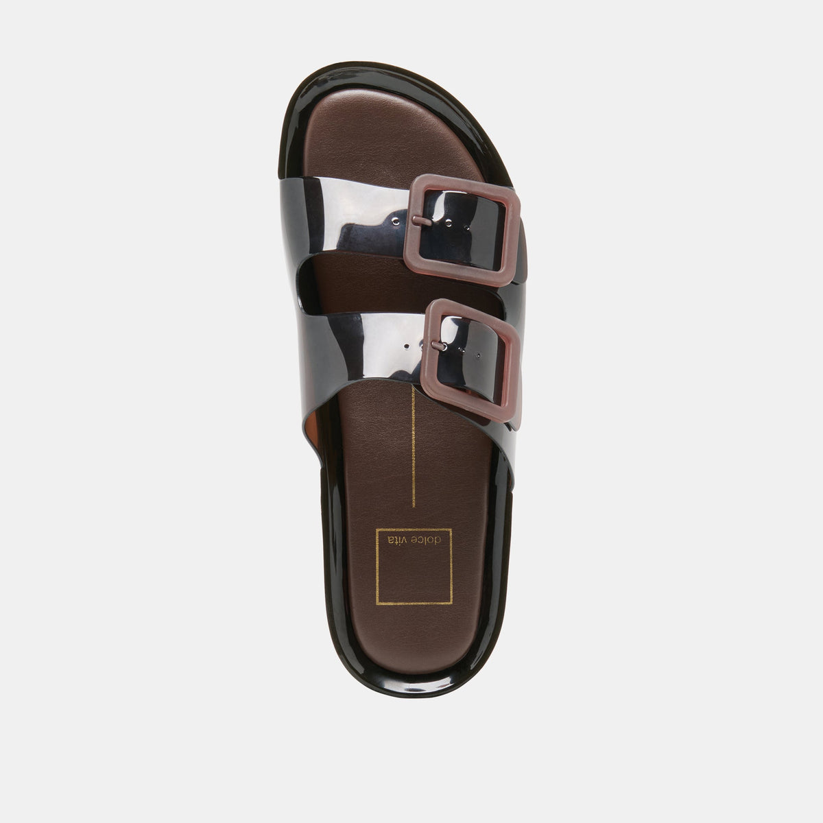 JULIO X Chocolate Vinyl Jelly Platform Sandals | Dolce Vita Hot Sale