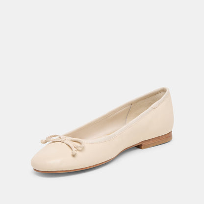 Ritla Wide Bone Leather Ballet Flats | Dolce Vita Recommended