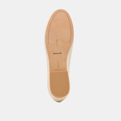 Ritla Wide Bone Leather Ballet Flats | Dolce Vita Recommended