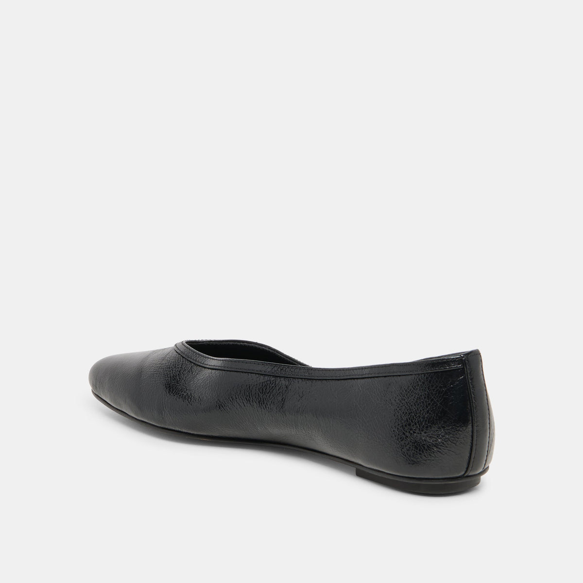 CARET Black Leather Pointed-Toe Ballet Flats | Dolce Vita Latest
