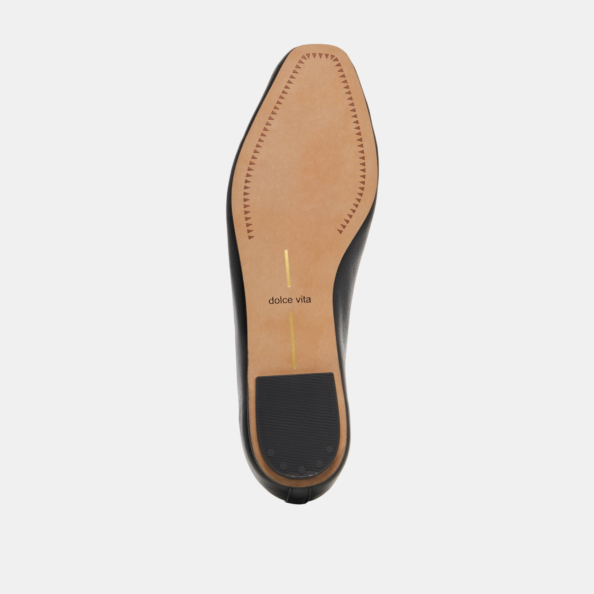 CARET Black Leather Pointed-Toe Ballet Flats | Dolce Vita Latest