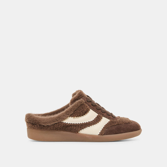 Merit Slide Plush Dk Brown Plush Sneakers | Dolce Vita New