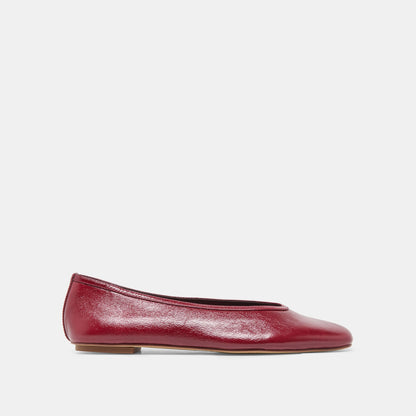 CARET Garnet Leather Pointed-Toe Ballet Flats | Dolce Vita Discount
