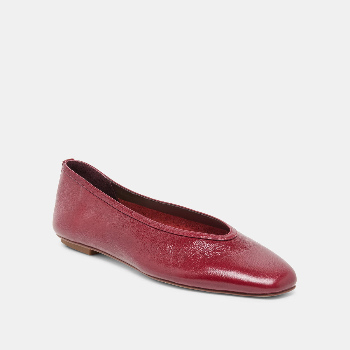CARET Garnet Leather Pointed-Toe Ballet Flats | Dolce Vita Discount