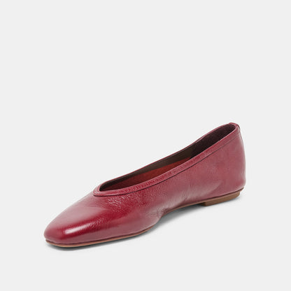 CARET Garnet Leather Pointed-Toe Ballet Flats | Dolce Vita Discount