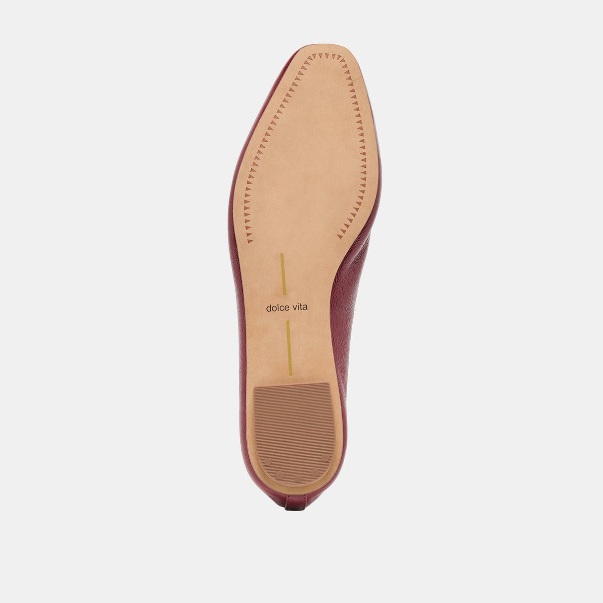 CARET Garnet Leather Pointed-Toe Ballet Flats | Dolce Vita Discount