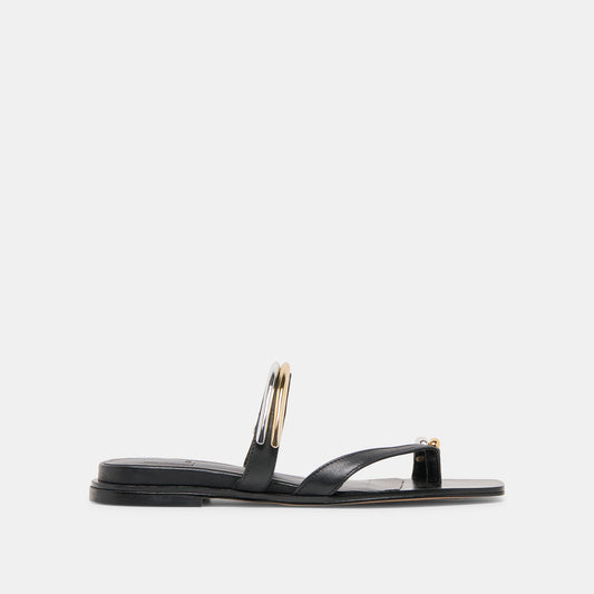 Tarina Black Leather Sandals | Dolce Vita Trusted