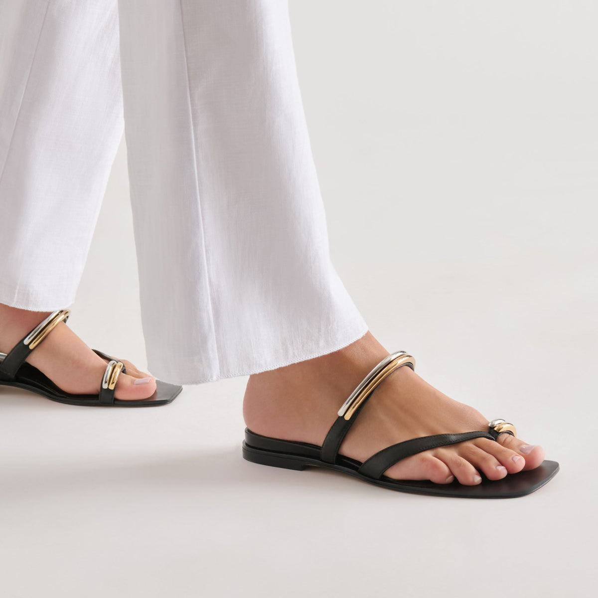 Tarina Black Leather Sandals | Dolce Vita Trusted
