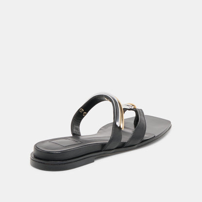Tarina Black Leather Sandals | Dolce Vita Trusted