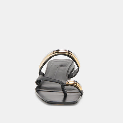 Tarina Black Leather Sandals | Dolce Vita Trusted
