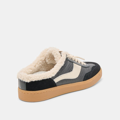 Notice Slide Plush Black Woven Leather Sneakers | Dolce Vita Best Price