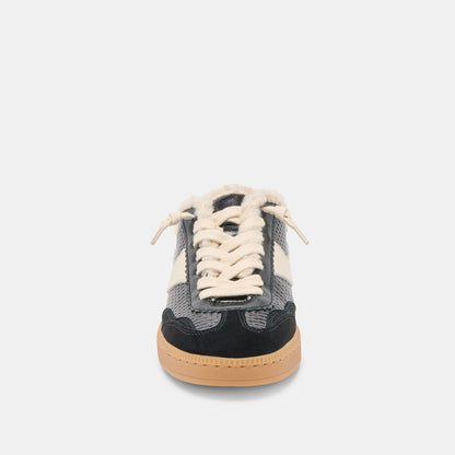 Notice Slide Plush Black Woven Leather Sneakers | Dolce Vita Best Price