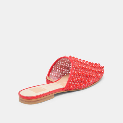 Rova Bead Chili Beaded Mesh Flats | Dolce Vita Great Value