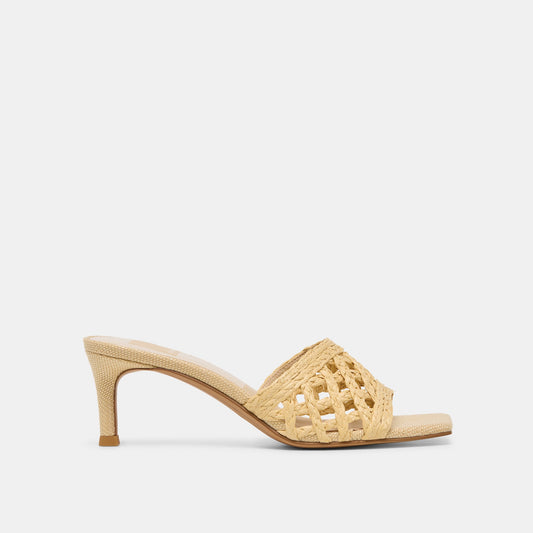 Bowen Lt Natural Raffia Heels | Dolce Vita Customer Favorite
