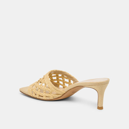 Bowen Lt Natural Raffia Heels | Dolce Vita Customer Favorite