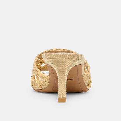 Bowen Lt Natural Raffia Heels | Dolce Vita Customer Favorite