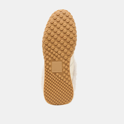 Izzey Plush Platinum Leather Sneakers | Dolce Vita Popular