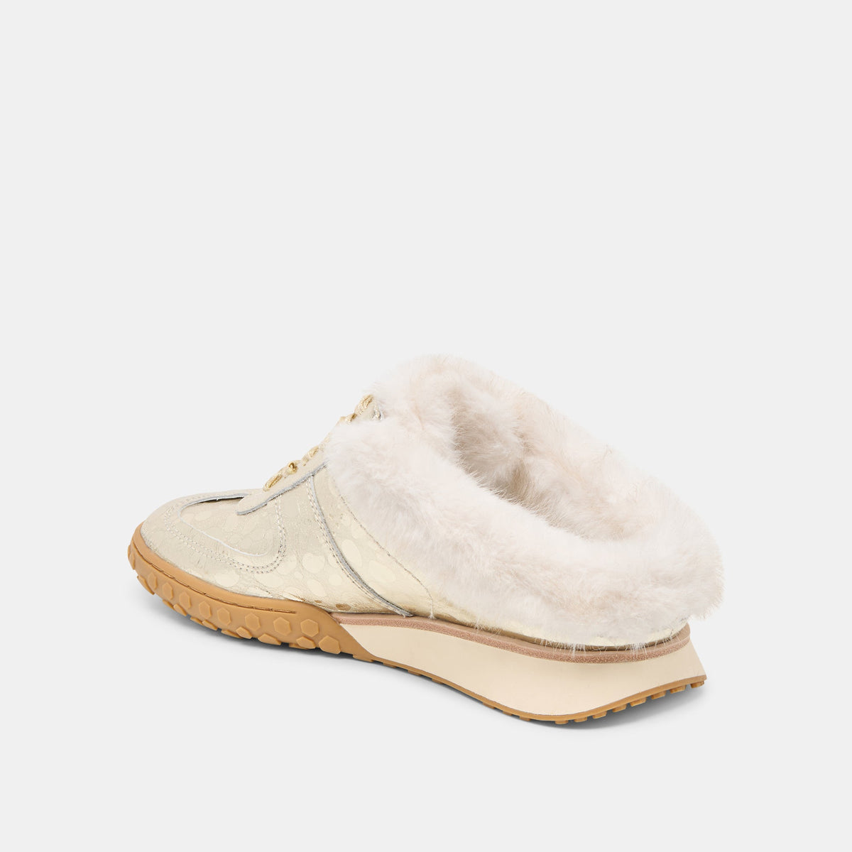 Izzey Plush Platinum Leather Sneakers | Dolce Vita Popular