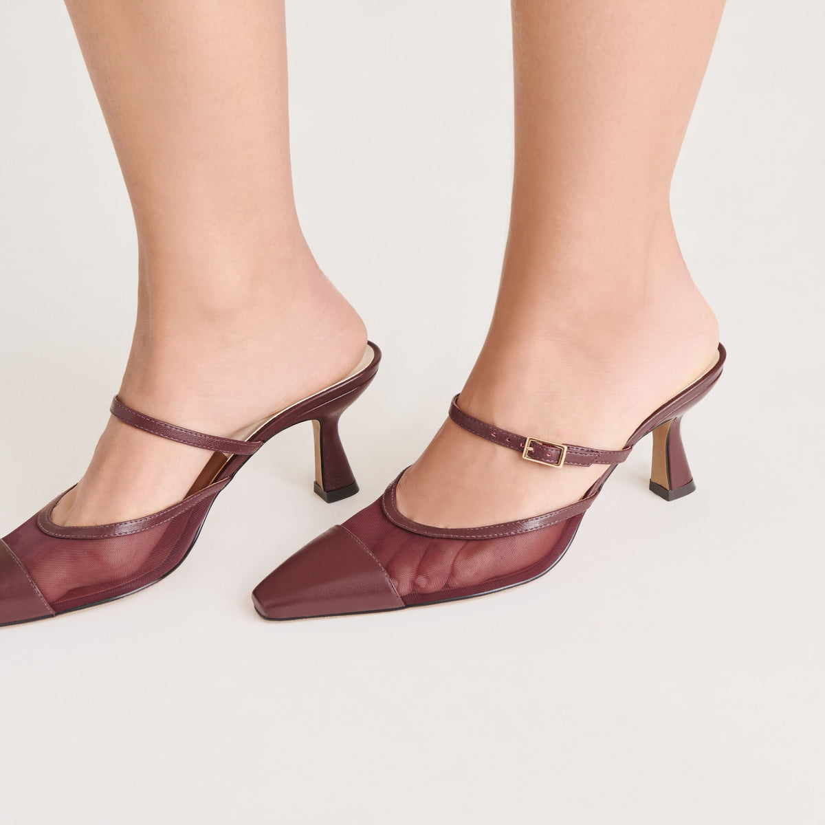 Loyd Burgundy Mesh Heels | Dolce Vita Top Pick