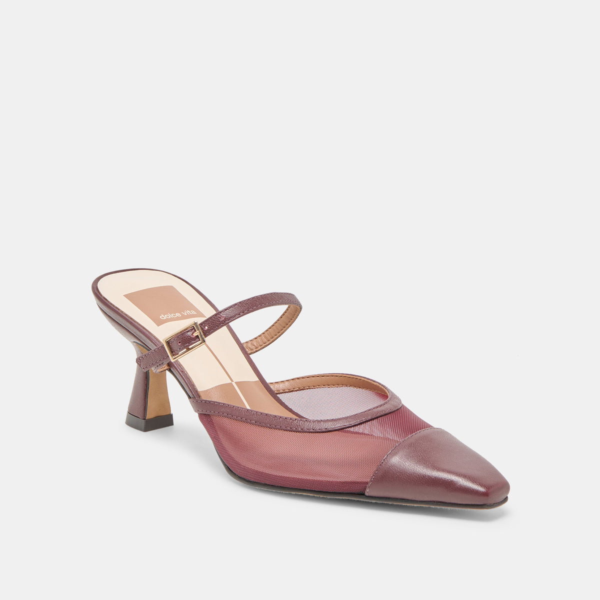Loyd Burgundy Mesh Heels | Dolce Vita Top Pick