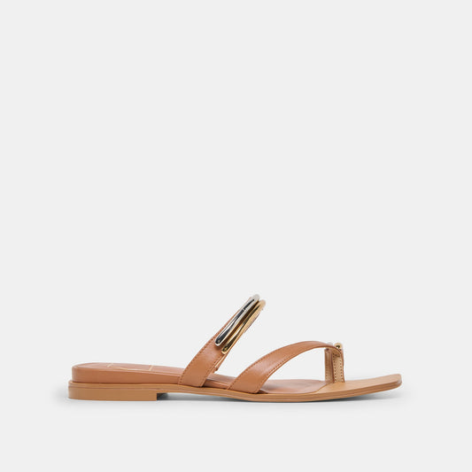 Tarina Caramel Leather Sandals | Dolce Vita Top Pick